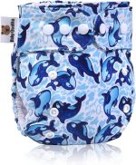 One Size Dragon Fruit Pocket Diaper: Handmade Reusable Birth to Potty Toddler Boy or Girl Water Resistant Cloth Diaper with 1 Bamboo Inserts, Baby QUOKKA ?
